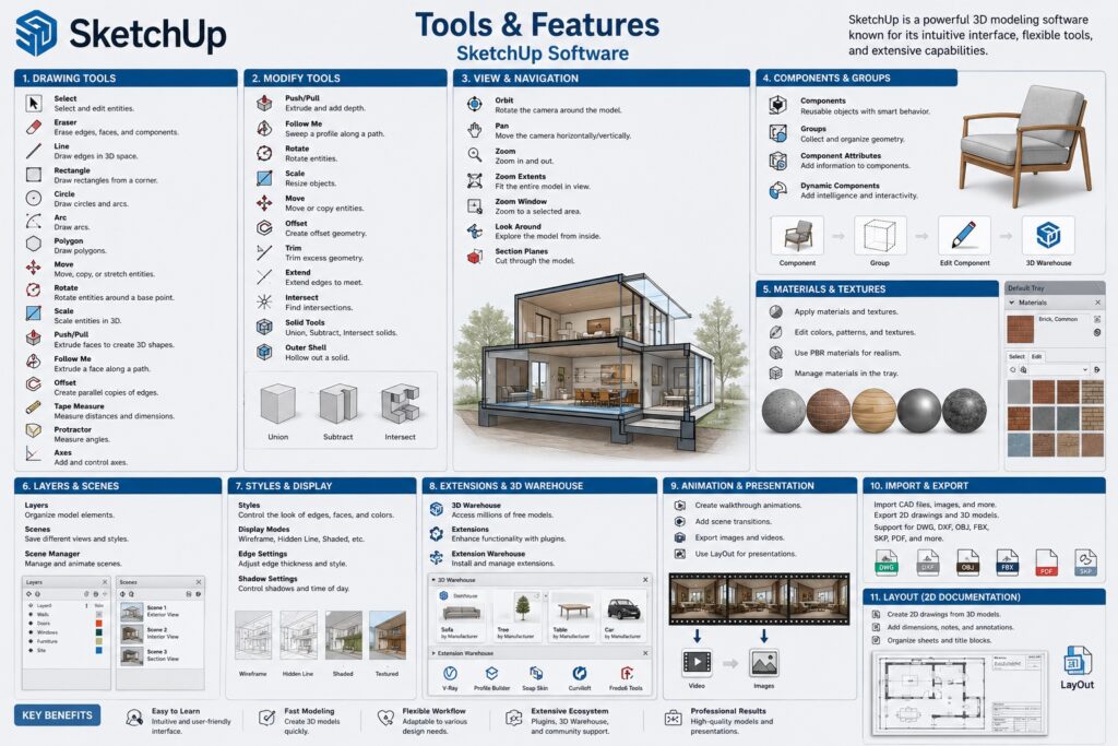 Tools information, SketchUp 
